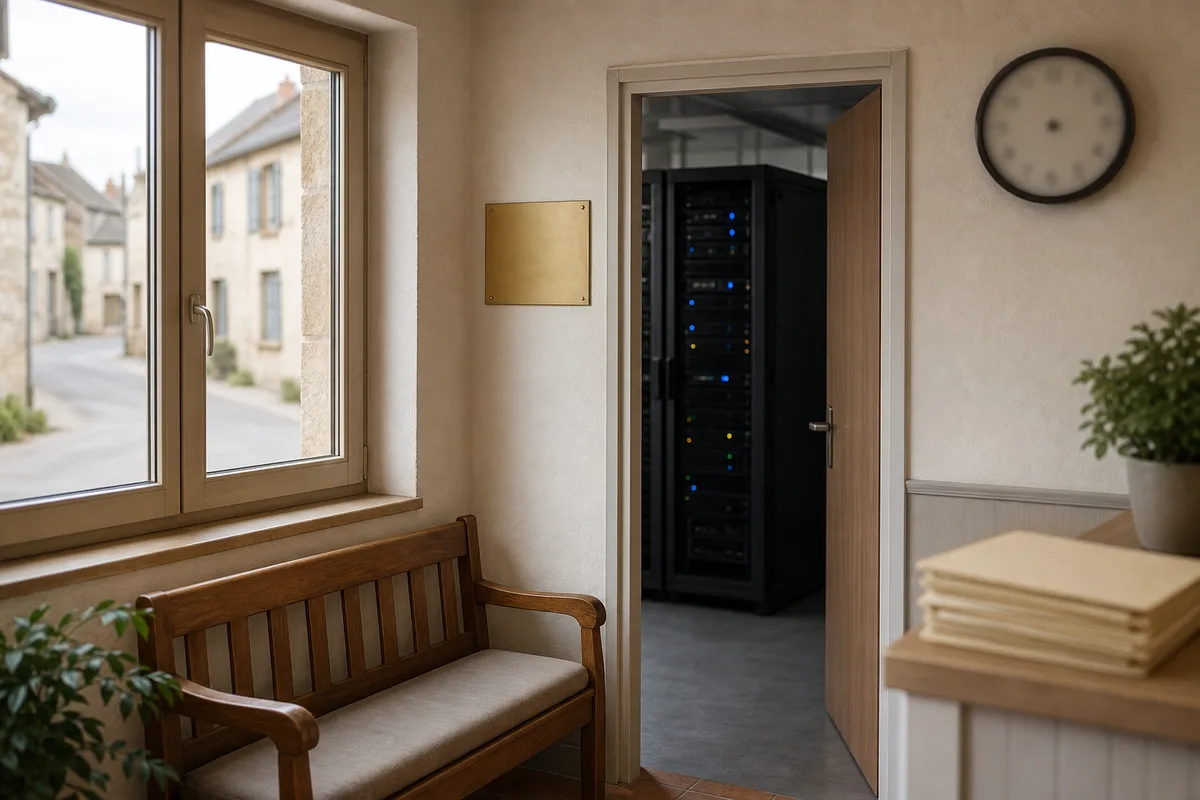 Serveurs informatiques sécurisés dans un centre de données en France