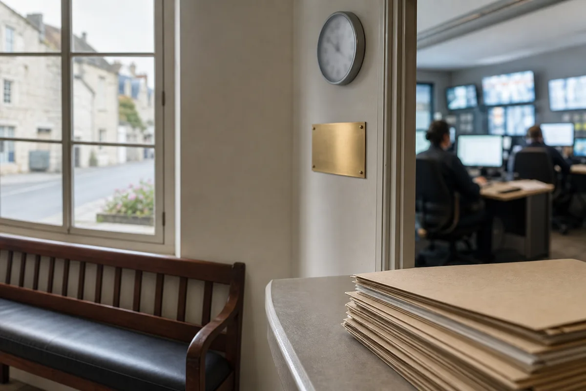 Poste de régulation médicale avec écrans et opérateurs en salle d&rsquo;appels